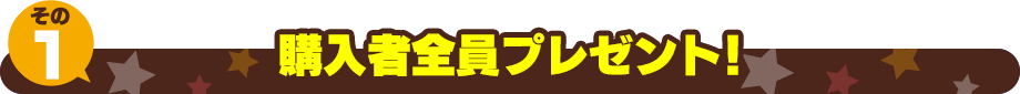 購入者全員プレゼント！