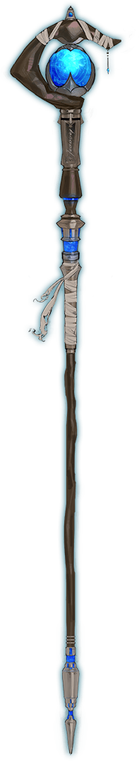竜炉彫七層型青魔杖キュアノス
